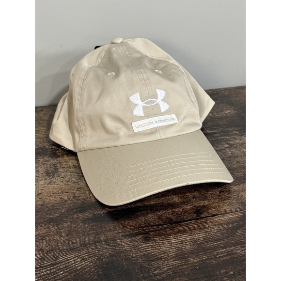 Under Armour‎ Womens Hat UA Strap back Tan NWT Adjustable Fit - Picture 2 of 6